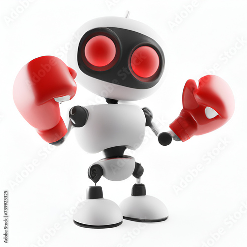 Robot With Boxing Gloves