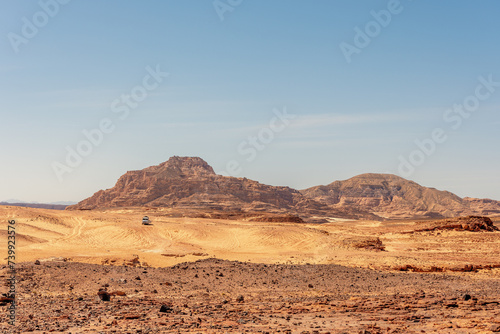 Desert with mountains. Sinai, Egypt. © Paopano