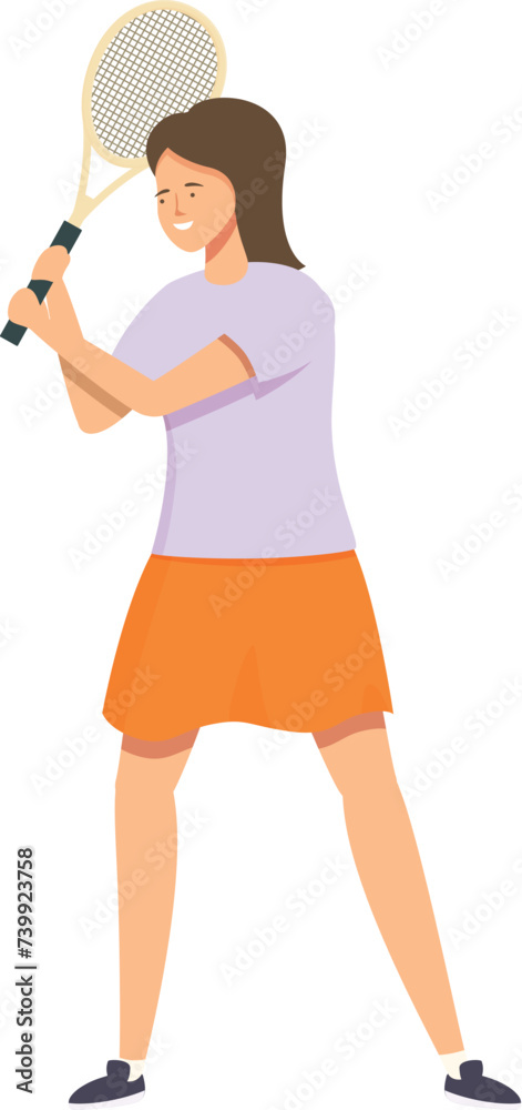Coach tennis player icon cartoon vector. Female serve ball. Sport speed Coach tennis player icon cartoon vector. Female serve ball. Sport speed