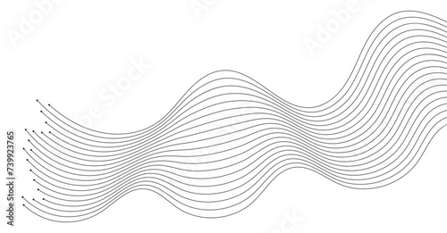 abstract wavy lines background element. Suitable for AI, tech, network, science, digital technology theme	