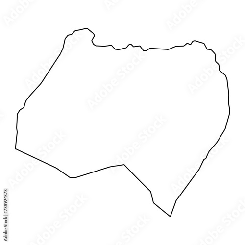 Bioko Norte province map, administrative division of Equatorial Guinea. Vector illustration. photo