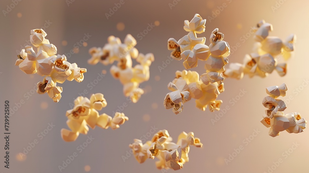 Collection of Popcorn Isolated Collection of Popcorn Isolated