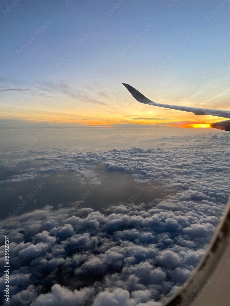Vue au dessus des nuages Vue au dessus des nuages
