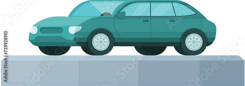New sedan car icon cartoon vector. Store showroom. Auto dealer