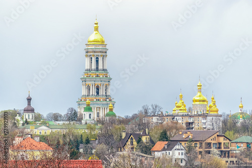 Great Lavra Belltower in Kiev Pechersk Lavra or the Kiev Monastery of the Caves in Kyiv, Ukraine.