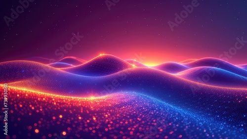 galactic spectrum waves. abstract background