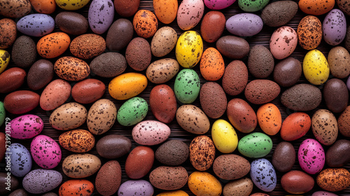 Easter Egg Background.Quail Eggs