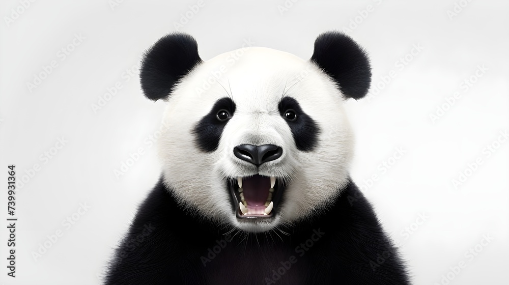 Grinning panda with a humorous twist, ready to bring laughter.