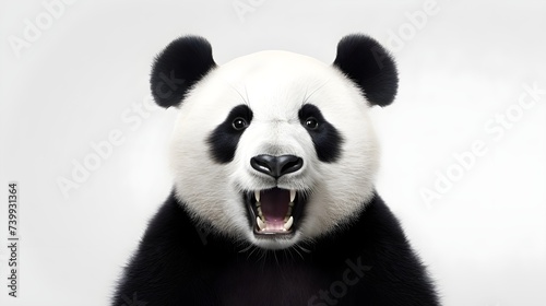Grinning panda with a humorous twist, ready to bring laughter.