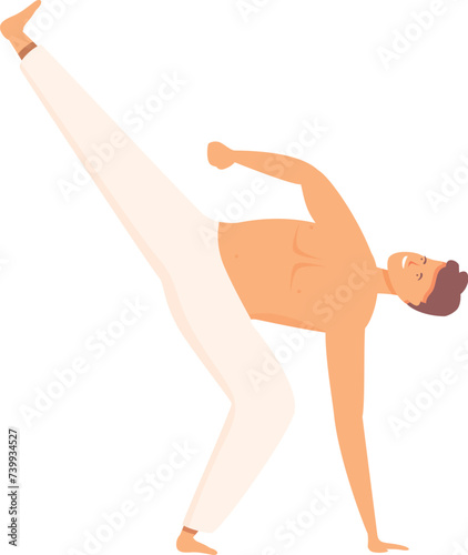 Health beauty icon cartoon vector. Sport training. Martial art speed