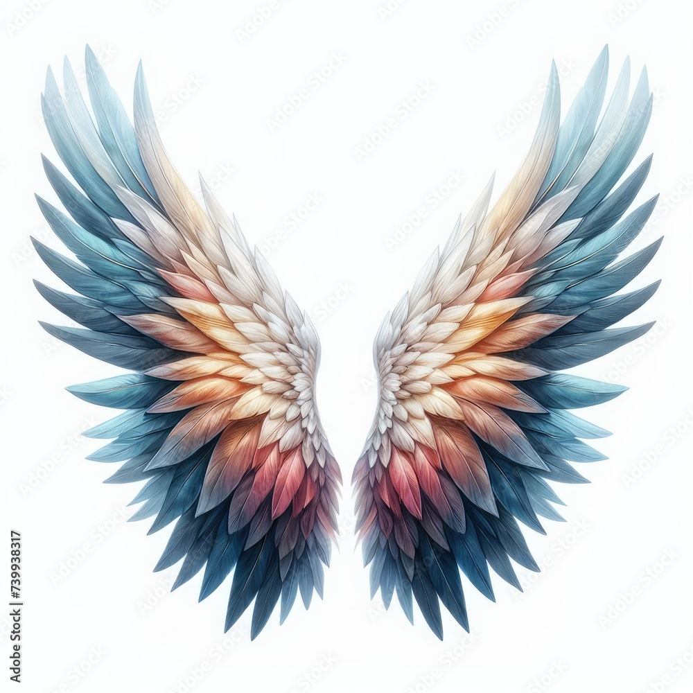 Obraz premium Fairy Wings colorful Clipart photos image 