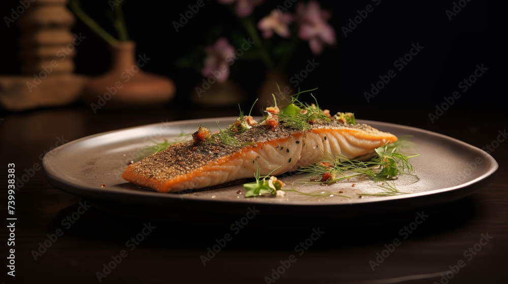 grilled salmon steak grilled salmon steak