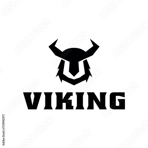 viking logo icon vector illustration