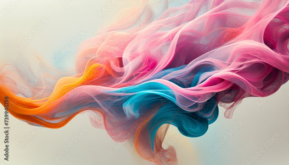 colorful smoke swirl