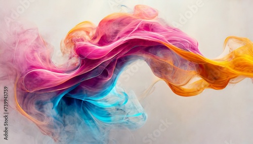 colorful smoke swirl