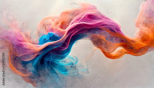 colorful smoke swirl