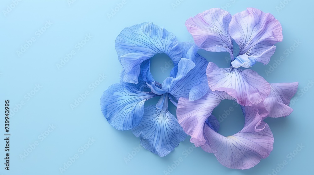 Irresistible Iris Blooms in Blue Hues