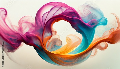 colorful smoke swirl