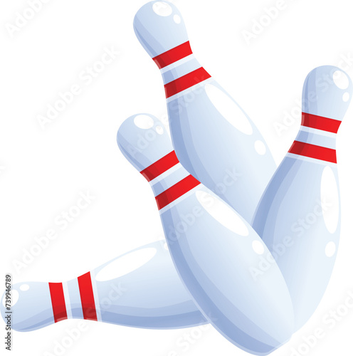 Hit skittles icon cartoon vector. Strike ball fun. Old style sport