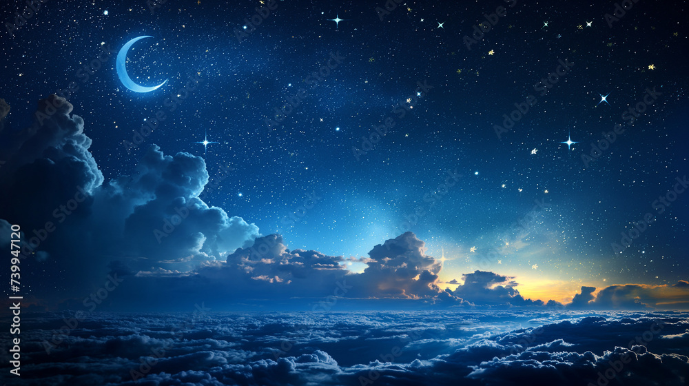 Fototapeta premium beautiful night sky with star
