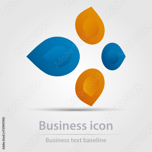 Originally designed vector  color business or company logo