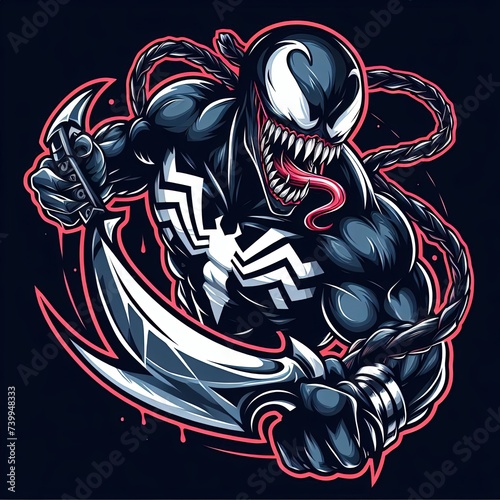 Wallpaper Mural Venom art ilustration Torontodigital.ca