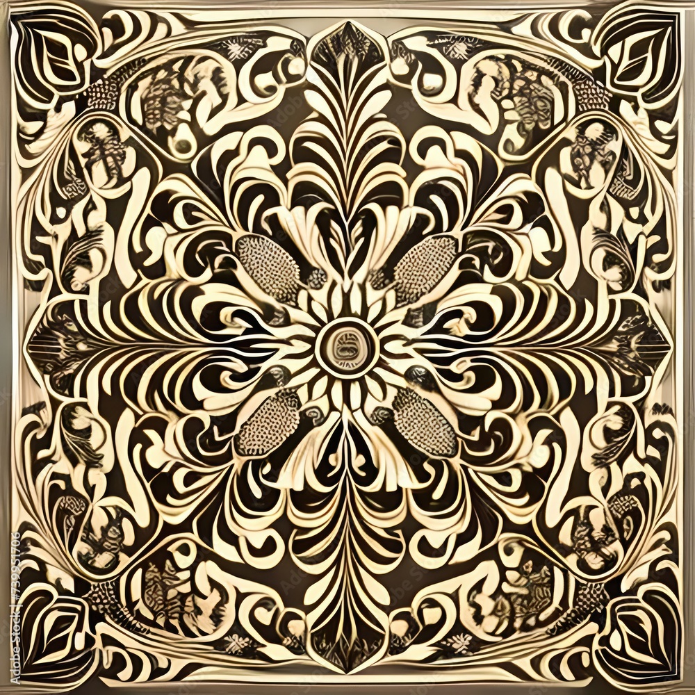 seamless pattern with elements with flowers seamless pattern with elements with flowers