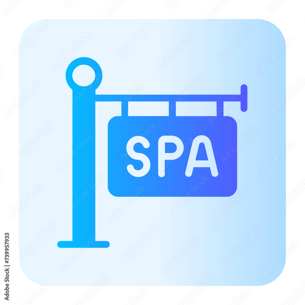 signboard gradient icon signboard gradient icon