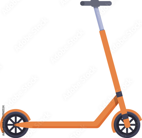 Online rent scooter icon cartoon vector. Smartphone app. Traffic drive charge