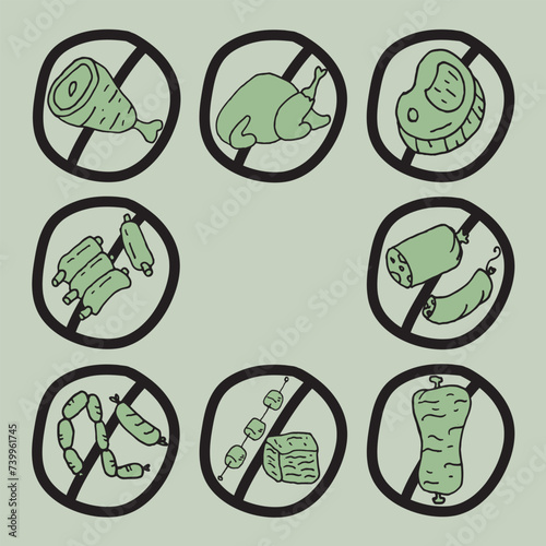 premium icon forbidden to bring food