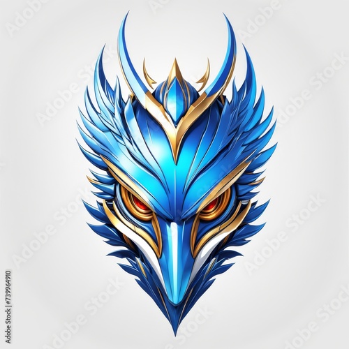 blue phoenix head photo