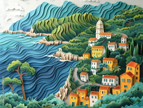 Amalfi Coast a paper cut masterpiece with serpentine roads and picturesque villages the essence of Italys coastline photo
