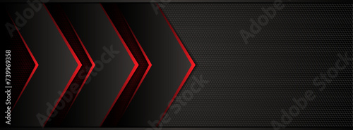 Wallpaper Mural Black social media cover design, abstract background, cover template, geometric backdrop, headline vector illustration Torontodigital.ca