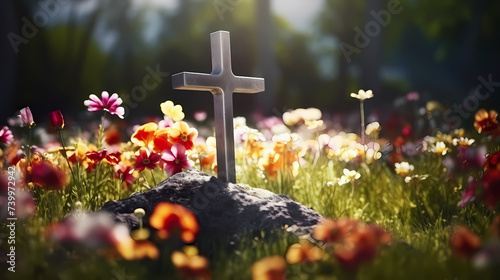 Miniature Easter Garden to celebrate the Christian Easter Day