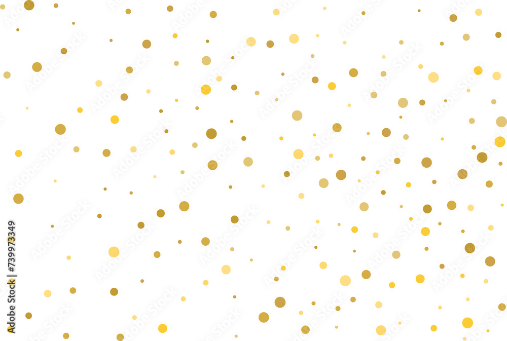 Golden polka dot confetti Golden polka dot confetti