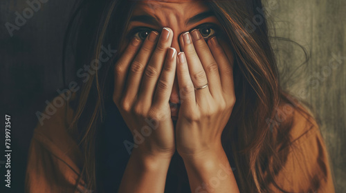 A young woman is depressed because of life problems