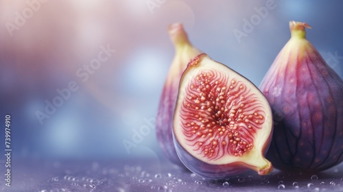 Fresh fig fruit abstract background.