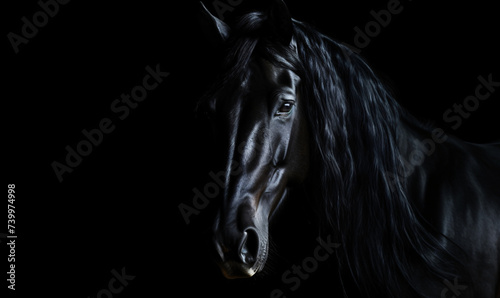 Black Horse Portrait