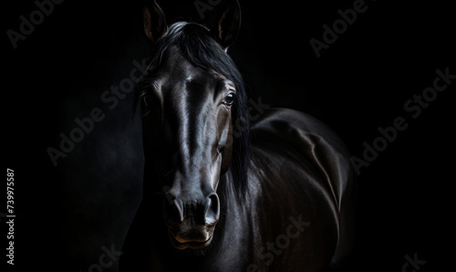 Black Horse Portrait © Annika
