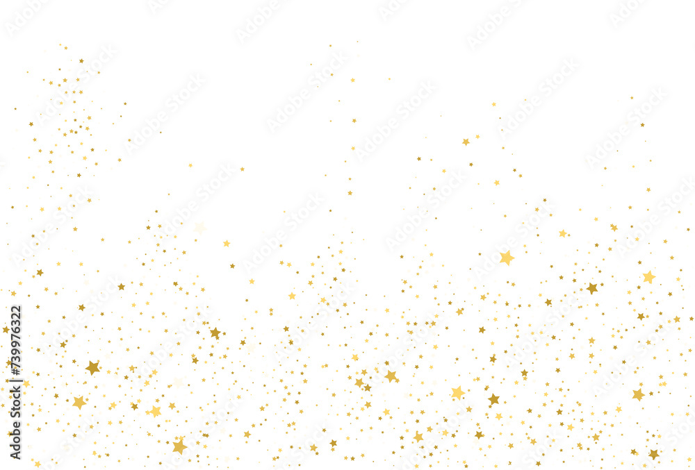 Golden stars, falling gold abstract party decoration