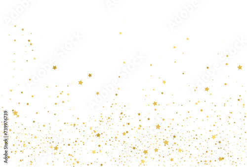 Golden stars  falling gold abstract party decoration