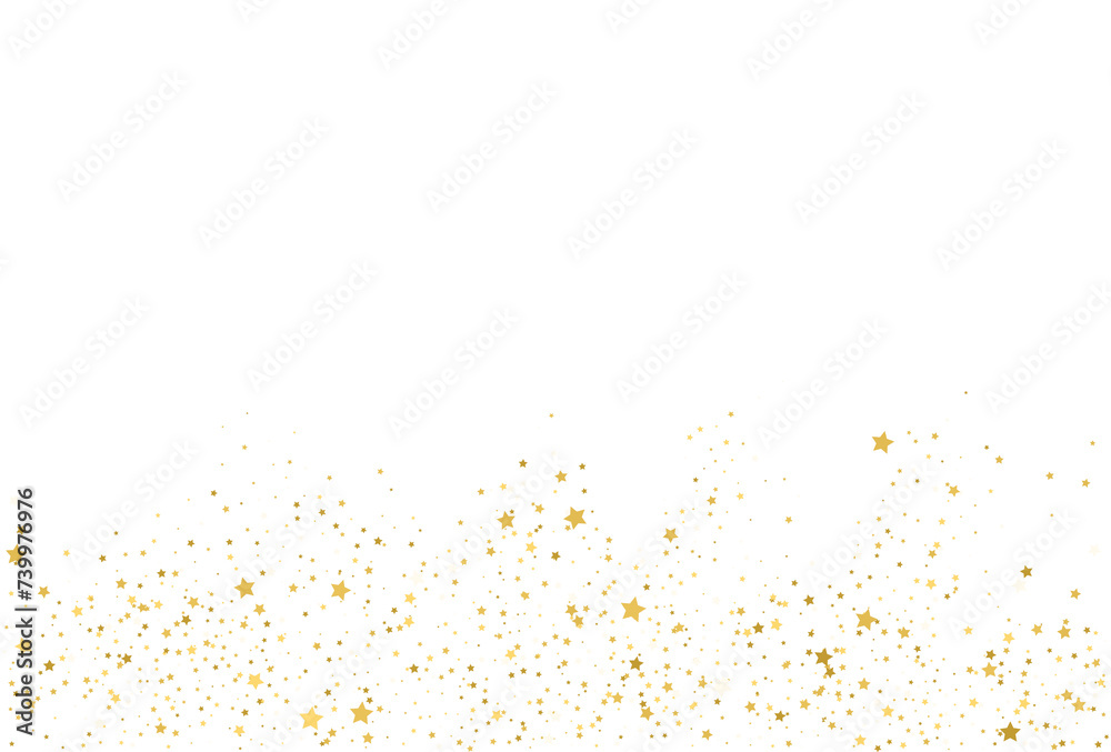 Golden stars, falling gold abstract party decoration