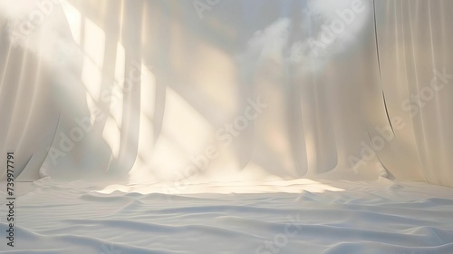 A photographic studio backdrop  sleek white gradient  smoothly transitioning from light to dark across the canvas. Created Using  High-resolution photography  soft lighting  gradient effect  seamless 