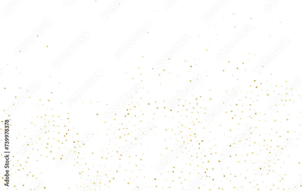 Magic gold sparkle star background.