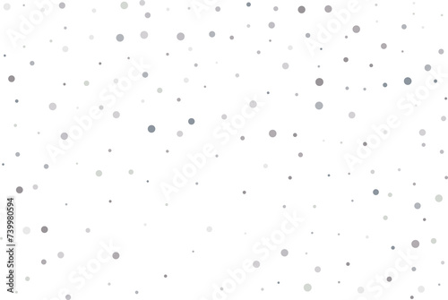 Silver polka dot confetti