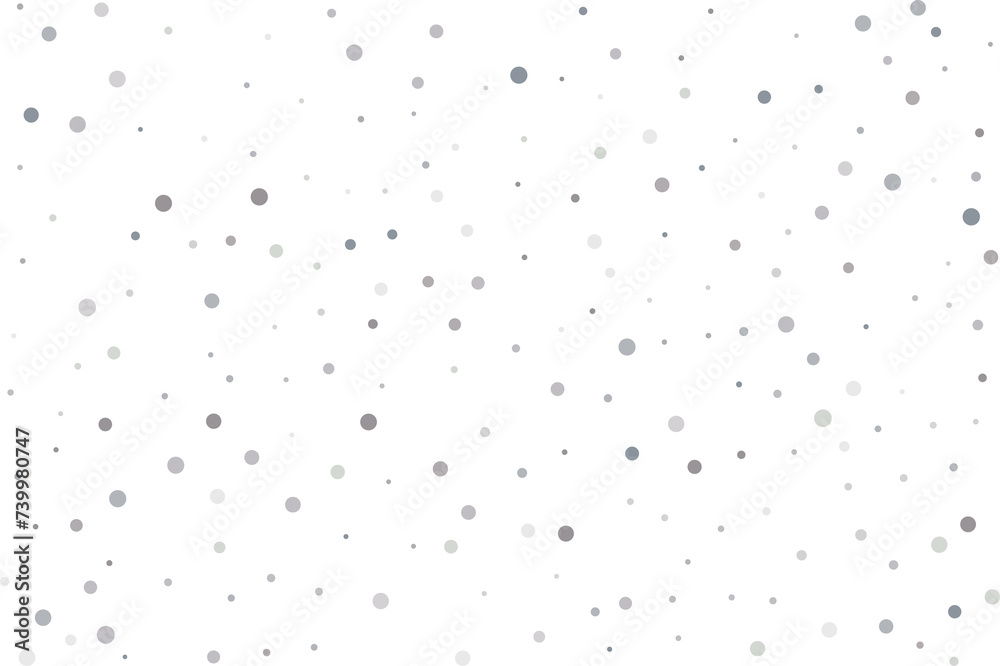 Silver polka dot confetti