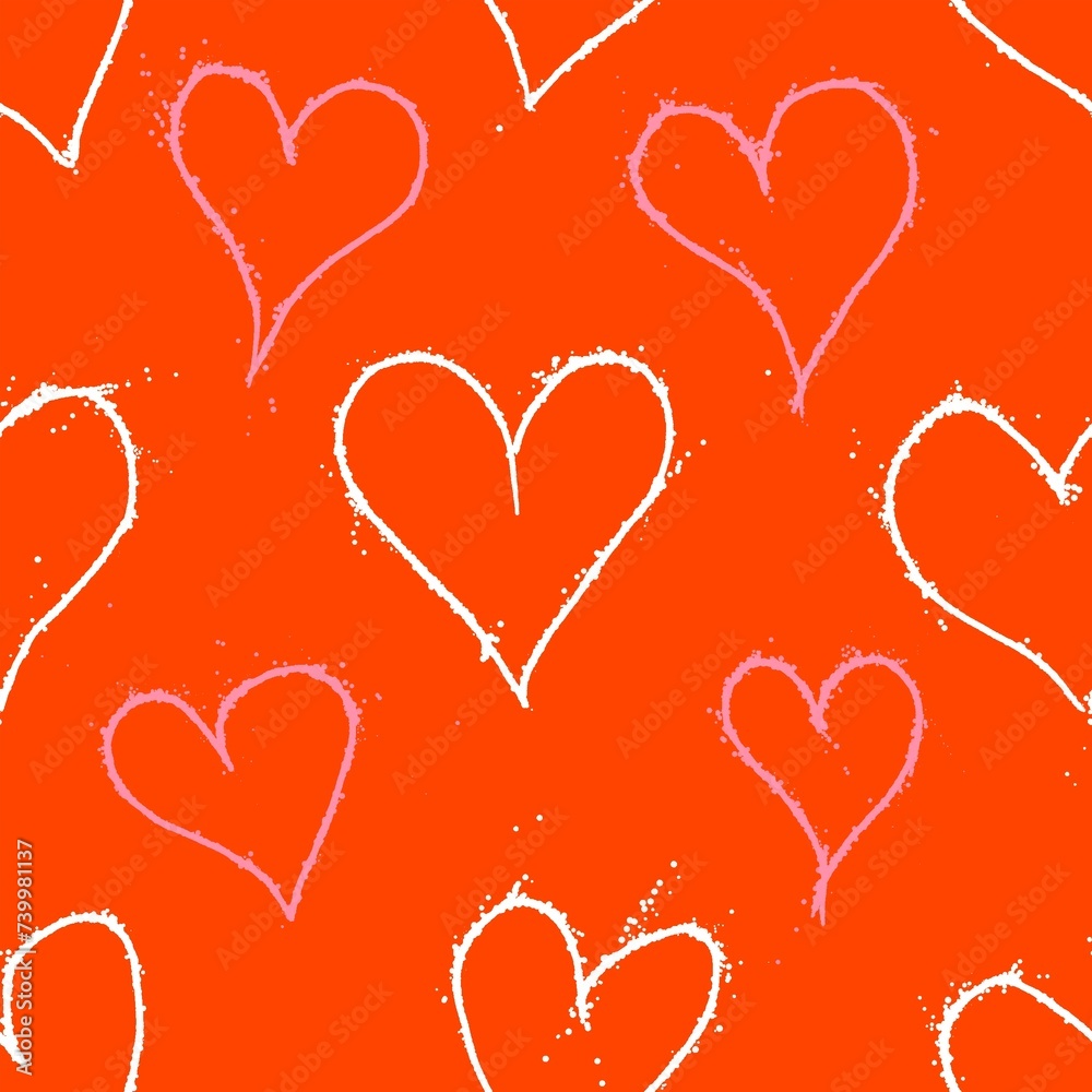 seamless pattern with hearts seamless pattern with hearts