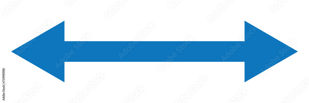 Straight long double vector arrow icon Straight long double vector arrow icon