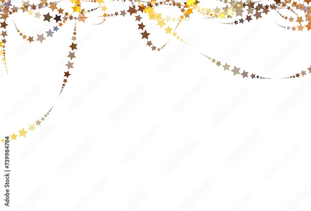 Naklejka premium Falling Golden Stars