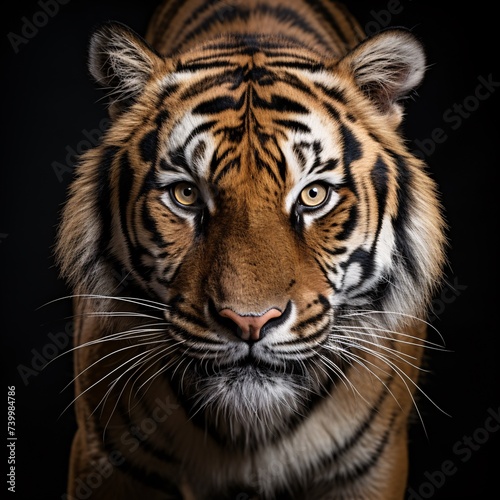 a tiger looking at the camera © Dumitru